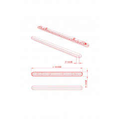 Светильник светодиодный линейный IP65 18Вт 1710Лм 4000К 600мм мат SPP-201-0-40K-018