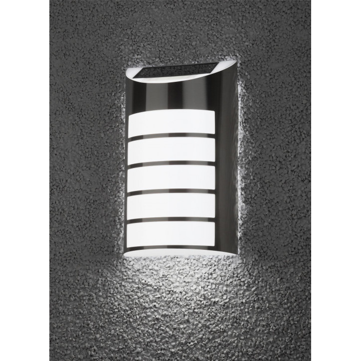 Фасадная подсветка Сталь, на солнечной батарее, 5LED, 17lm ERAFS024-40