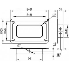 Фланец соединительный FR 150/80 цинк-ламельный