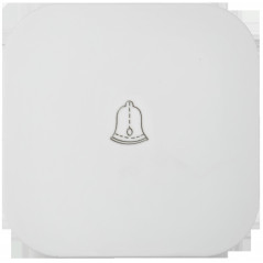 GLORY Выключатель 1-клавишный для открытой установки самовозвратный 10А ВСс20-1-0-ХБм белый матовый IEK