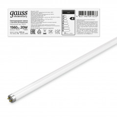 Лампа Gauss Elementary T8 20W 1560lm 4000K G13 1200mm стекло LED 1/30