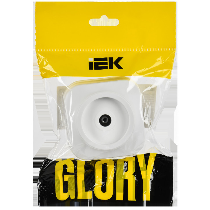 GLORY Розетка для открытой установки TV РТВ20-ХБм белый матовый IEK GLORY Розетка для открытой установки TV РТВ20-ХБм белый матовый IEK