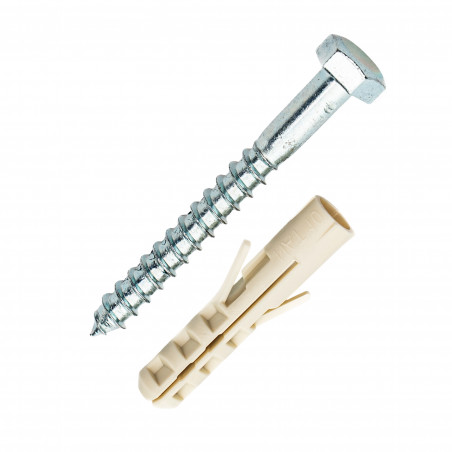 Шуруп по дереву 8х70 с дюбелем NAT 10 (2 шт)