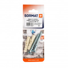 Шуруп по дереву 8х70 с дюбелем NAT 10 (2 шт)