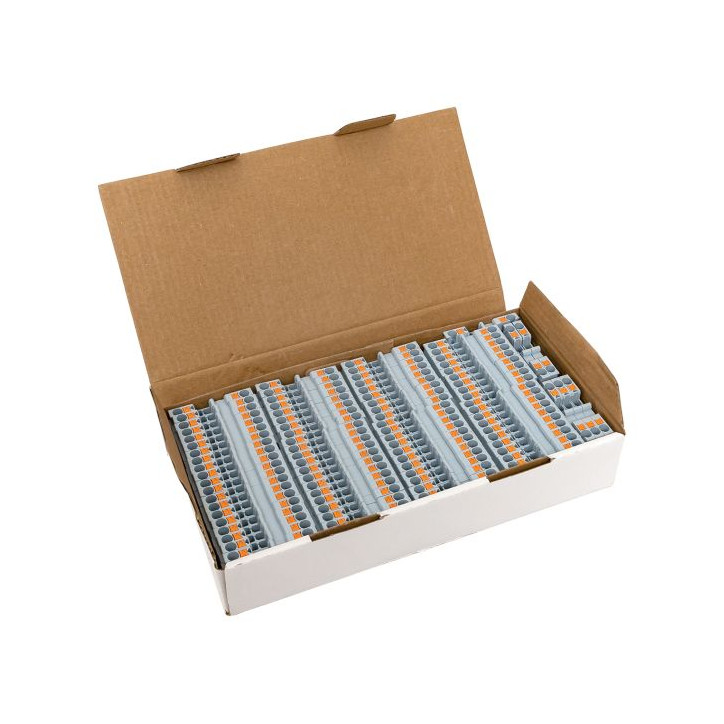 Клеммная колодка пружинная 2,5 Push-in серая Клеммная колодка пружинная 2,5 Push-in серая