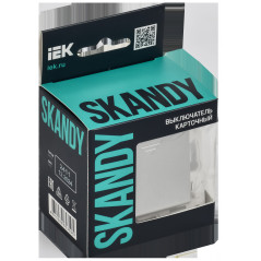 SKANDY Выключатель карточный 30А SK-V15S серебряный IEK
