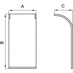 Накладка на стык 110х50 IN-Liner FRONT