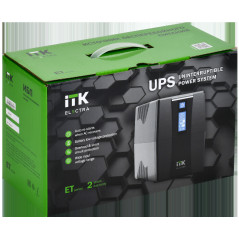 ITK ELECTRA ET ИБП Линейно-интерактивный 600ВА/360Вт однофазный с LCD дисплеем с АКБ 1х7AH USB порт