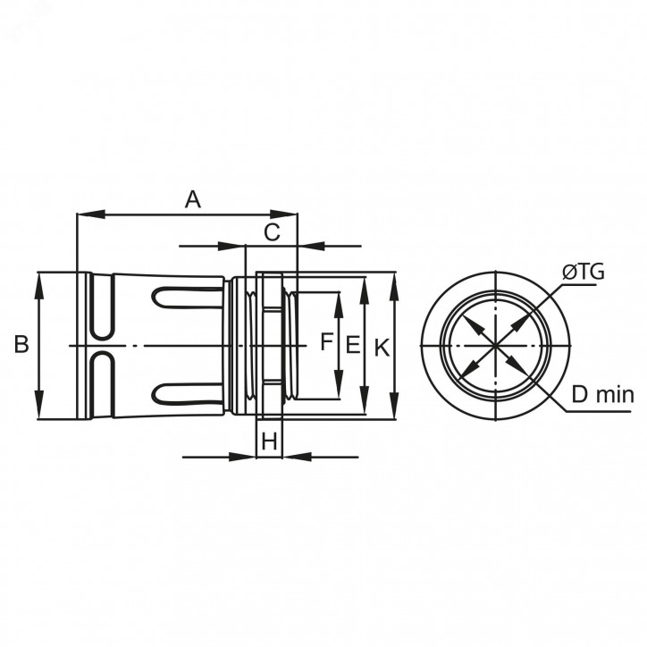 Муфта труба-коробка 16 мм М16х1.5 IP67 Муфта труба-коробка 16 мм М16х1.5 IP67
