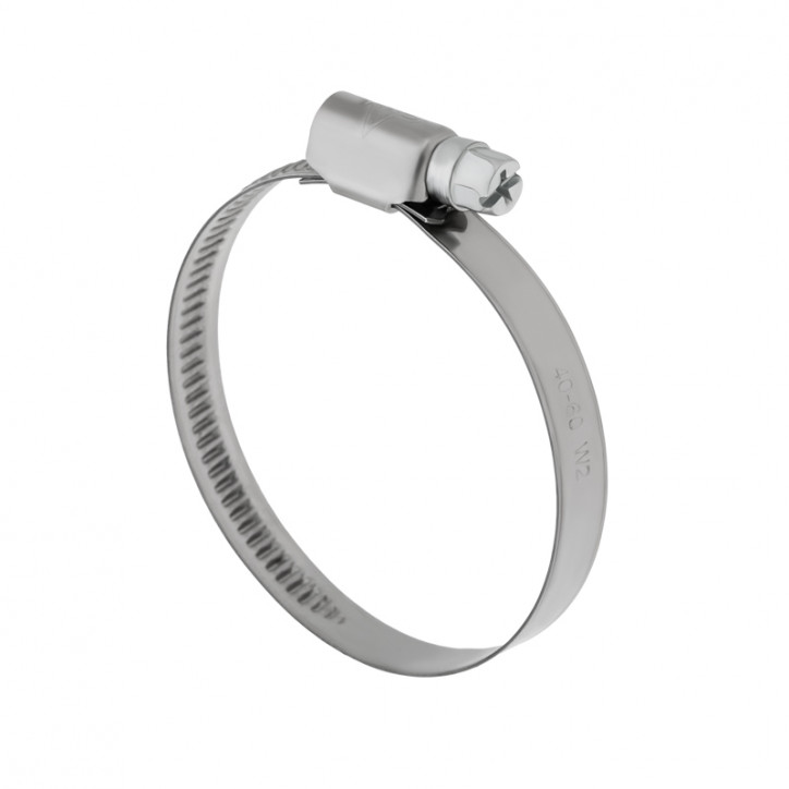 Хомут червячный 40-60/9-0.6 мм. нержавеющая сталь W2