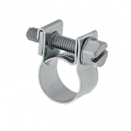 Хомут стяжной mini 10-12-0.5 мм. нержавеющая сталь W2