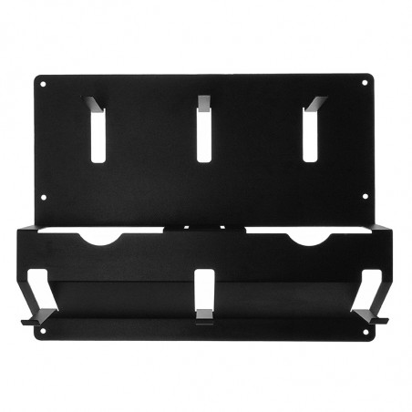 Держатель для угловых шлифмашинок и отрезных дисков, настенный, с крючками, черный