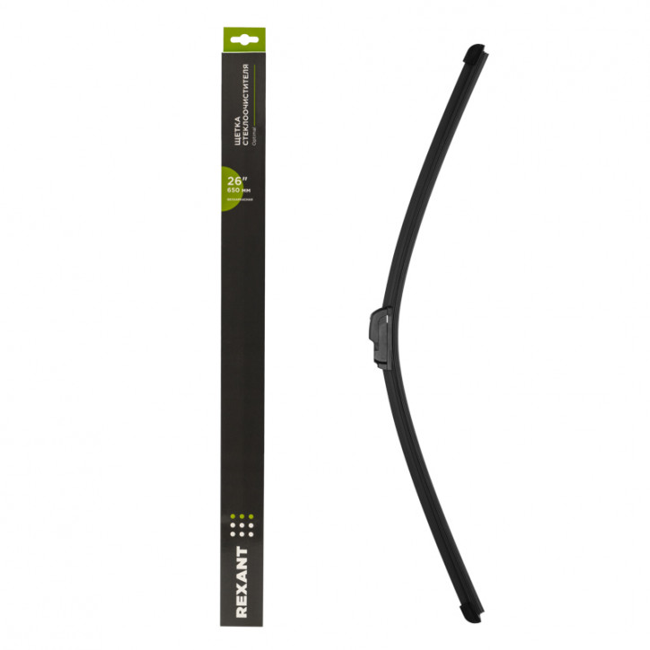 Щетка стеклоочистителя бескаркасная Optimal 650мм Щетка стеклоочистителя бескаркасная Optimal 650мм