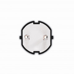 Вилка электрическая без заземлением черная 6А 250В (еврослот)