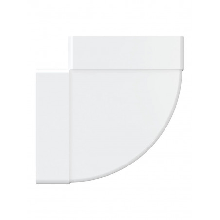 Колено горизонтальное пластиковое 90° 55х110