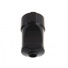 Гнездо штепсельное с заземлением черное 16А 250В