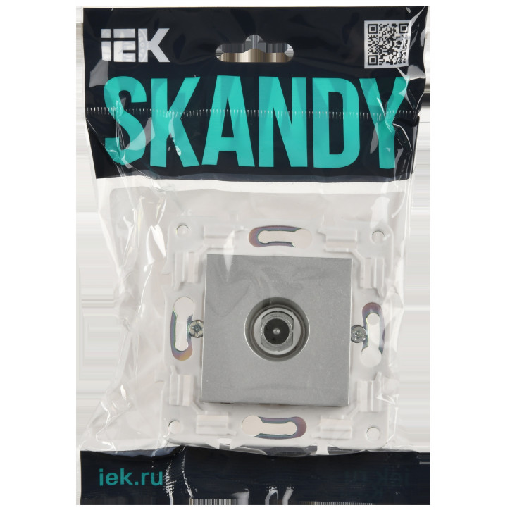 SKANDY Розетка TV проходная SK-A17S серебряный IEK SKANDY Розетка TV проходная SK-A17S серебряный IEK