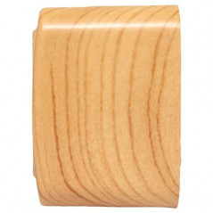 Розетка 2-местная ОП Минск 16А с заземлением светлое дерево