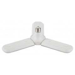 Фитолампа для растений светодиодная FITO-24W-Ra90-E27-FOLD 3-х лепестковая полного спектра 24 Вт Е27