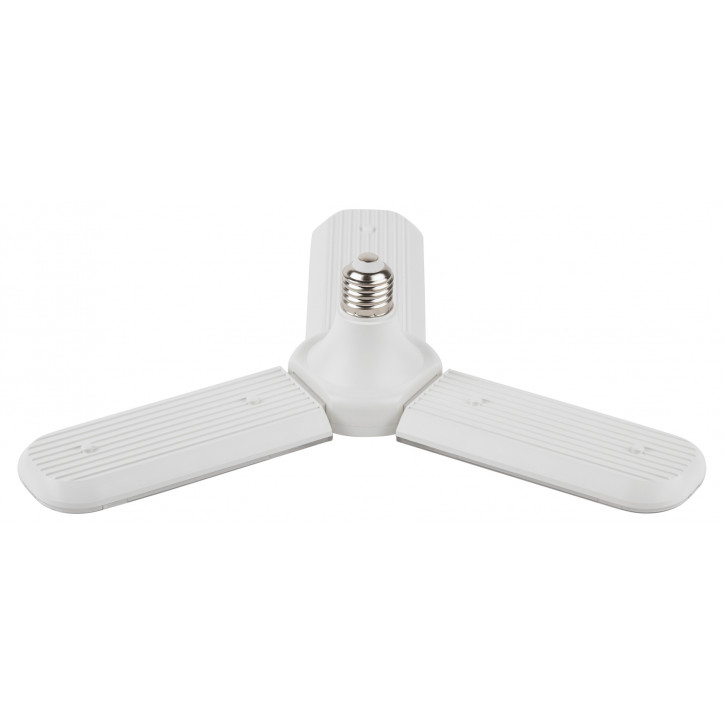 Фитолампа для растений светодиодная FITO-24W-Ra90-E27-FOLD 3-х лепестковая полного спектра 24 Вт Е27