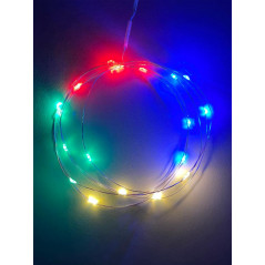 ENIN-2M Гирлянда LED Нить 2 м мультиколор, АА, IP20 (120/4800)