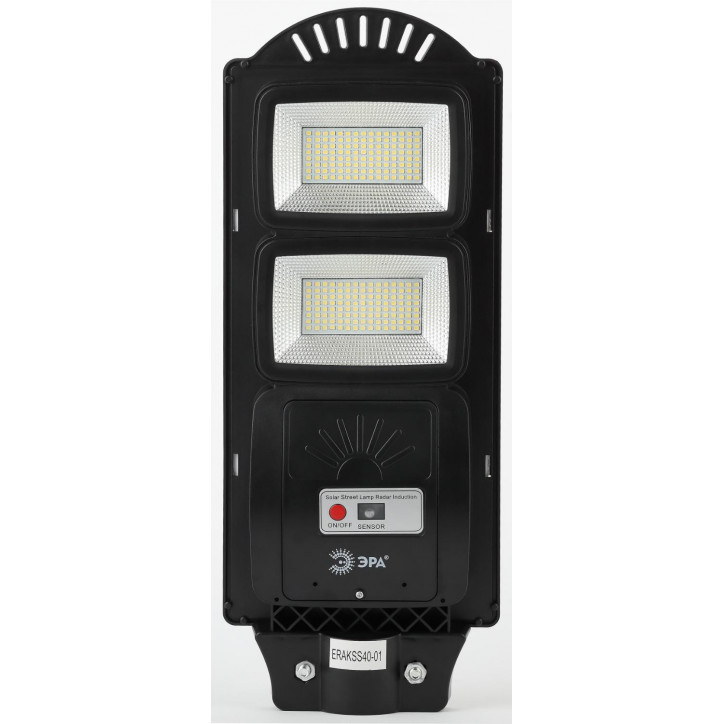 Консольный светильник на солн. бат., SMD, 40W, с датч. движ., ПДУ, 700Лм, 5000К, IP65