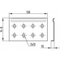 Соединитель усиленный горизонтальный GTO 100 L