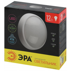 Светильник светодиодный ДБП-12W 4000К 960Лм SPB-1-12 (W) IP54 круглый 180х 80 белый