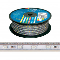 ULS-2835-60LED/m-10mm-IP67-220V-8W/m-50M-RED Светодиодная гибкая герметичная лента. Бобина 50 м. Красный свет. TM ., шк 46904850
