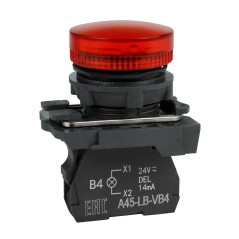 Лампа сигнальная OptiSignal D22 C5-L-M4 красная пластик 230-240VAC XB5AVM4