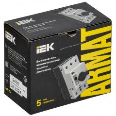 Автоматический выключатель защиты двигателя ARMAT A1 GV2P 0,63-1А IEK