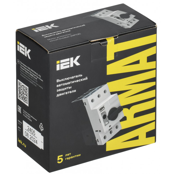Автоматический выключатель защиты двигателя ARMAT B6 GV2P 32-45А IEK