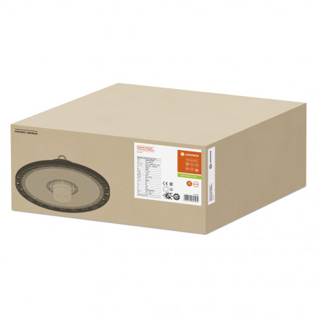 Светильник светодиодный ДСП-147Вт 4000К 22000Лм 110градусов IP65 с датчиком черный хайбей