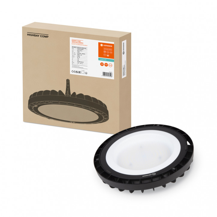 Светильник светодиодный ДСП-166Вт 4000K 20000Лм IP65 черный хайбей темперированное стекло HIGH BAY C Светильник светодиодный ДСП-166Вт 4000K 20000Лм IP65 черный хайбей темперированное стекло HIGH BAY C