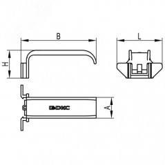 Фиксатор кабеля для короба RL6 80