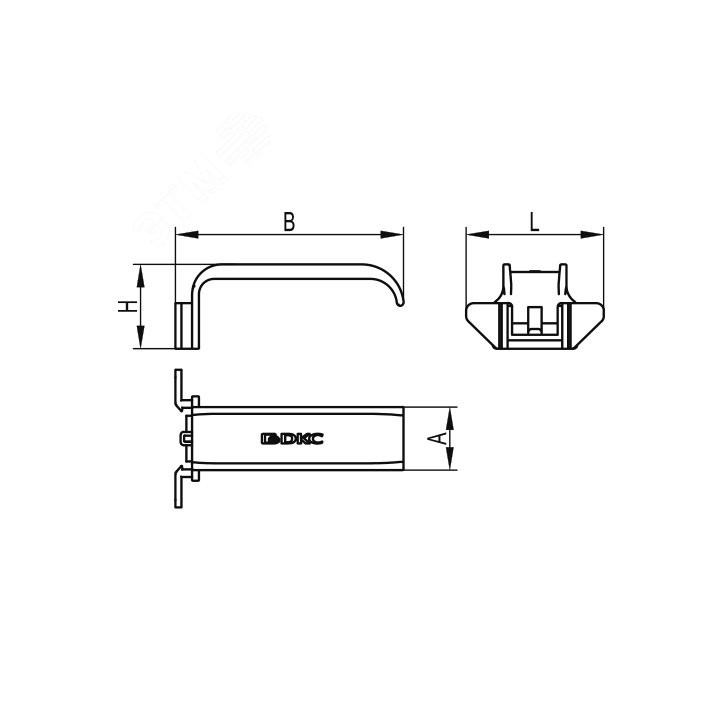 Фиксатор кабеля для короба RL6 80