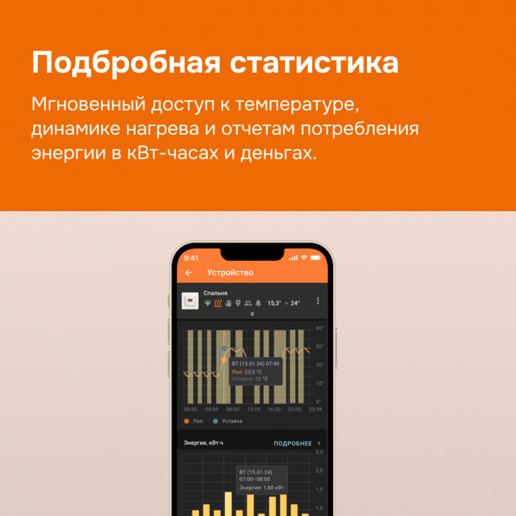 Терморегулятор для теплого пола Welrok az bk