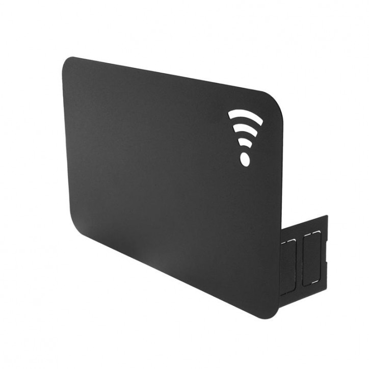 Держатель для хранения роутера. с регулировкой размеров. настенный. черный