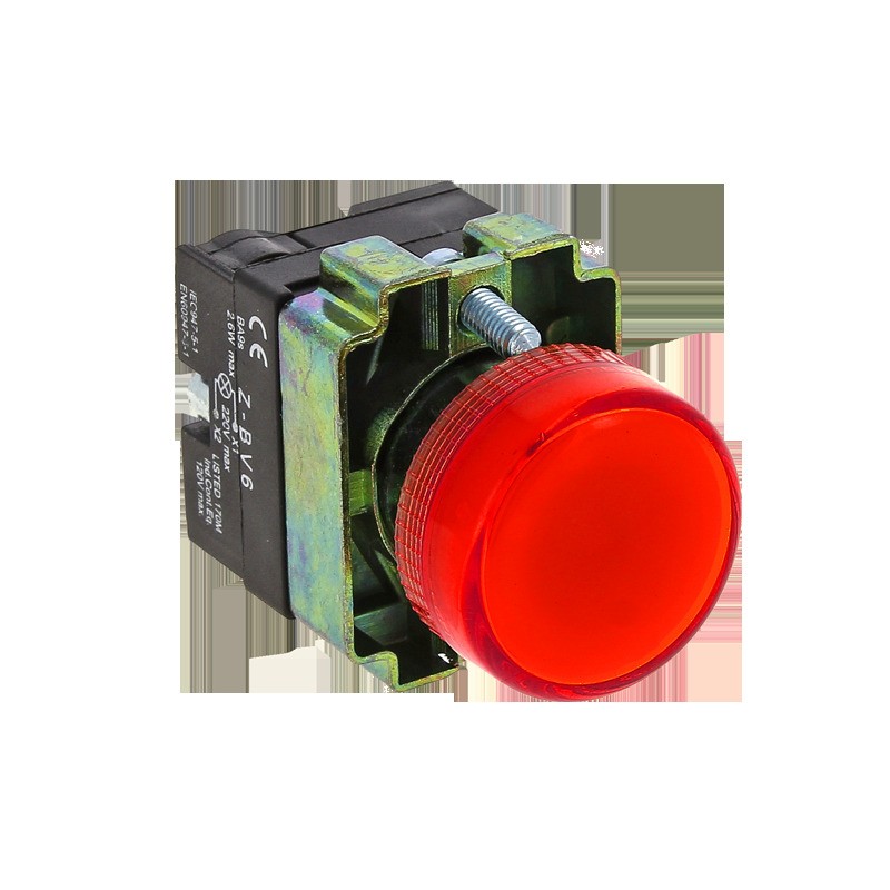 Лампа сигнальная BV64 красная с подсветкой