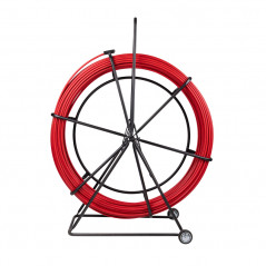 Протяжка кабельная (УЗК в тележке), стеклопруток, d 11,0 мм, 250 м, красная