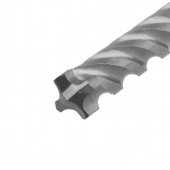 Бур по бетону SUPER 6x110мм, профессиональный, цельная крестовая пластина, SDS PLUS