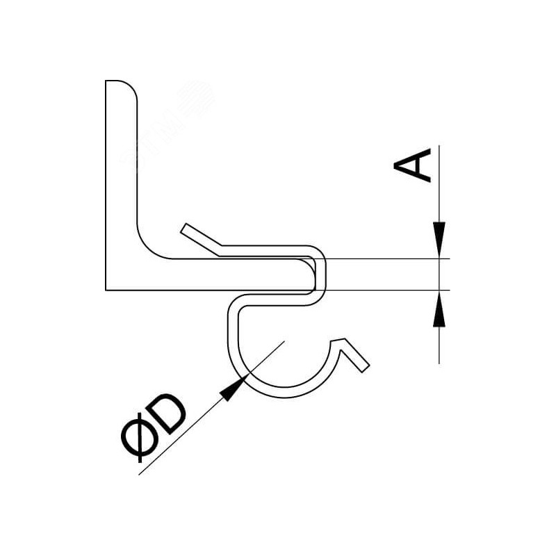 Регулируемый горизонтальный соединитель внутренний, H50
