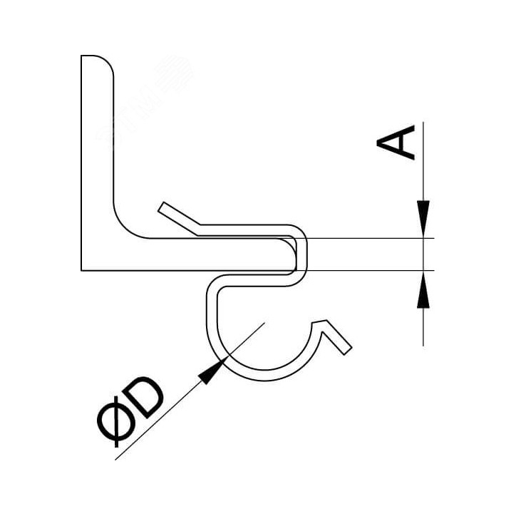 Регулируемый горизонтальный соединитель внутренний, H50