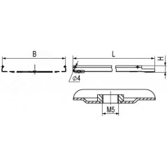 Крышка с заземлением на лоток осн.200 L3000