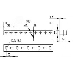 Соединитель П-образного профиля PSL/PSM L300