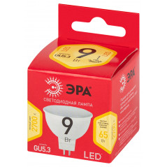 Лампочка светодиодная RED LINE LED MR16-9W-827-GU5.3 R 9 Вт софит теплый белый свет