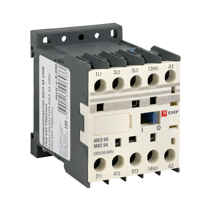 Миниконтактор МКЭ 9А 230В 1NO PROxima Миниконтактор МКЭ 9А 230В 1NO PROxima