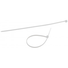 Стяжка кабельная нейлоновая (хомут) 2.5 х 150 мм белая (100 шт/уп) Simple NO-224-187