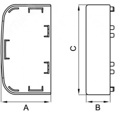 Заглушка 140х50 IN-Liner FRONT