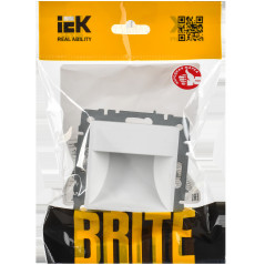 BRITE Подсветка светодиодная встраиваемая ПЛ20-БрАБ арктический белый IEK